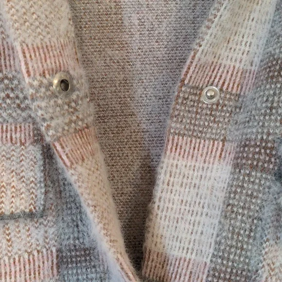 Pilcro ELiza Eyelash Sweater Jacket Size XL - Picture 8 of 11